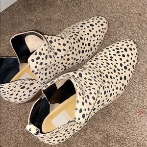Leopard ankle boots